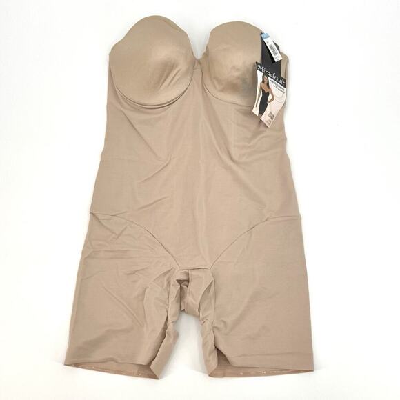 NEW Nude Miraclesuit Shapewear Extra Firm Long Leg Bodybriefer Women’s Size 40C - Picture 2 of 11